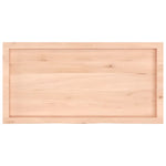 Bathroom Countertop 100x50x cm Untreated Solid Wood 3156037