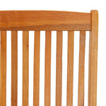 ZNTS Folding Garden Chairs 2 pcs Solid Wood Eucalyptus 316069