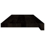 Stair Treads 12 pcs Brown Black 70x25x2 cm Solid Wood Oak 3283037