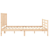 Bed Frame without Mattress King Size Solid Wood 3194511