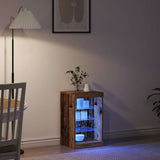 LED Sideboard Old Wood 41 x 37 x 67 cm Engineered Wood 863051