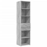 Highboard Grey Sonoma 45x42.5x185 cm Engineered Wood 3281453