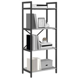 Bookshelf Grey Sonoma 56 x 34 x 133.5 cm Engineered Wood 883871