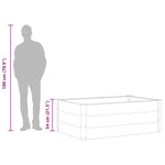 Garden Raised Bed WPC 150x100x54 cm Grey 43609