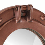 Porthole Mirror Wall Hanging 38 cm Aluminium and Glass 357857