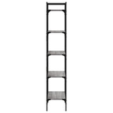 Bookcase 5-Tier Grey Sonoma 56x31,5x174 cm Engineered Wood 833346