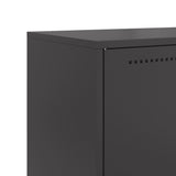 Highboard Black 68.5x38.5x123.5 cm Steel 846494