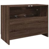 Sink Cabinet Brown Oak 78x37x59 cm Engineered Wood 848121