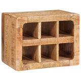 Wine Rack Wall-mounted Brown 44 x 30 x 35 cm Solid mango wood 4104573