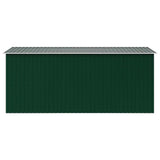 Garden Shed 257x392x181 cm Metal Green 143344