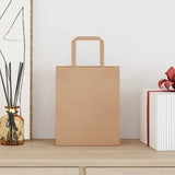 Paper Bags 250 pcs with Handles Brown 18x8x22 cm 4101810