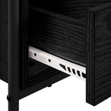 Coffee Table Black Oak 90 x 49 x 41 cm Engineered Wood 8013578