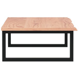 Basin Shelf Wall Mounted Steel and Solid Wood Oak 3302613