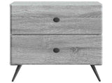 Bedside Cabinet 2 pcs Grey Sonoma 43 x 34.5 x 47.5 cm 895458