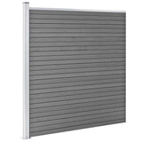 Garden Fence WPC 1218x186 cm Grey 3053230