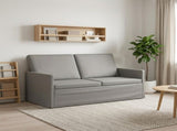 2 Seater Sofa Light Grey 150 x 81 x 82 cm Velvet 42041087