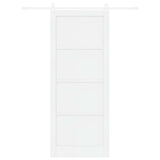 Sliding Door ORKDAL White 93 x 232 cm Solid Pine Wood 3333715