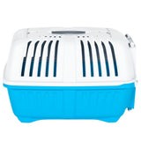 Pet Carrier White and Blue 48x31.5x33cm Polypropylene 172216