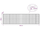 Gabion with 5 mm Wire and 5x10 cm Mesh 550x30x200 cm 3464693