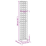 Wine Rack for 57 Bottles Black 34x18x200 cm Wrought Iron 358366