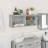 Bathroom Wall Cabinet Grey Sonoma 100x25x40 cm Engineered Wood 860108