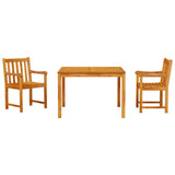 Garden Dining Set 3 pcs Brown Solid Acacia wood 3375645