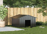 Dog House with Roof 131x101x102 cm Galvanised Steel 4100917