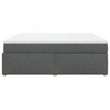Box Spring Bed with Mattress Dark Grey 180x200 cm Fabric 3285395