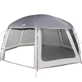 Pool Tent with Removable Fly & Mesh Walls Grey 612x612 cm 4100639
