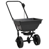 Walk Behind Salt Spreader PVC and Steel 80x46x75 cm 15 L 142965