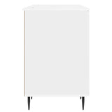 Desk High Gloss White 142.5 x 50 x 75 cm Engineered Wood 3414589