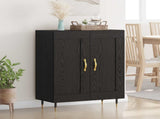 Sideboard Black Oak 69.5 x 34 x 90 cm Engineered Wood 881593