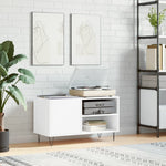 ZNTS Record Cabinet White 85x38x48 cm Engineered Wood 831700