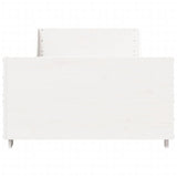Bed Frame without Mattress White 90x190 cm Single Solid Wood Pine 850789