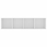 800261 Book Cabinet/TV Cabinet White 143x30x36 cm
