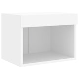7 Piece TV Wall Units with LED White Engineered Wood 3216583