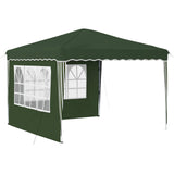 Pop-up Party Tent 288 x 288 x 245 cm Green Oxford Fabric 42019761