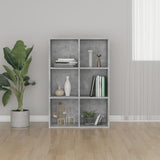 Book Cabinet/Sideboard Concrete Grey 66x30x98 cm Engineered Wood 800346