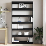 Book Cabinet Black 100 x 30 x 198 cm Engineered Wood 3333925
