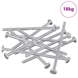 Screw 800 pcs Silver M6 x 120 mm Steel 864423