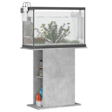 Aquarium Stand Concrete Grey 75x36x72.5 cm Engineered Wood 833651