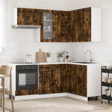 Kitchen Unit LUCCA 8 pcs Smoked Oak Engineered Wood 3438396