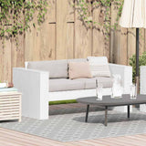 Garden Sofa White 134 x 60 x 62 cm Solid Pine Wood 873867