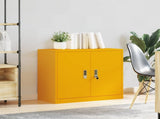 Storage Cabinet Mustard Yellow 80 x 40 x 70 cm Steel 891679