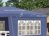3 x 6m Pop Up Gazebo, Height Adjustable Marquee Party Tent with Sidewalls and Storage Bag, Blue T3398P319921