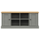 Shoe Bench VIGO Grey 106x35x45 cm Solid Wood Pine 353180