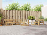 Outdoor Sofa Set 7 pcs White 59 x 59 x 37 cm Solid Acacia Wood 3387288