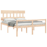 Senior Bed without Mattress 160x200 cm Solid Wood 3195426