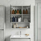 Bathroom Mirror Cabinet Concrete Grey 50 x 14.5 x 70 cm 889202