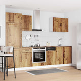 7 Piece Kitchen Cabinet Set Lucca Old Wood Engineered Wood 3314779